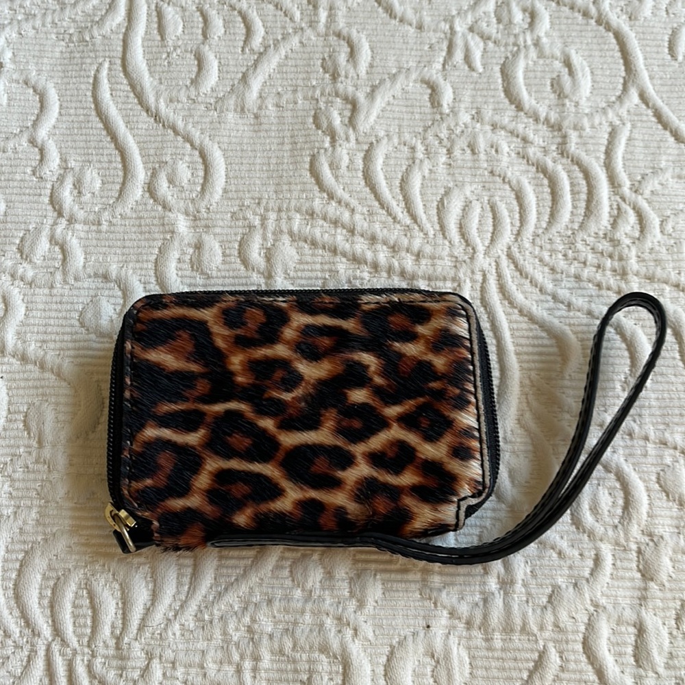 Talbots cheetah print coin purse